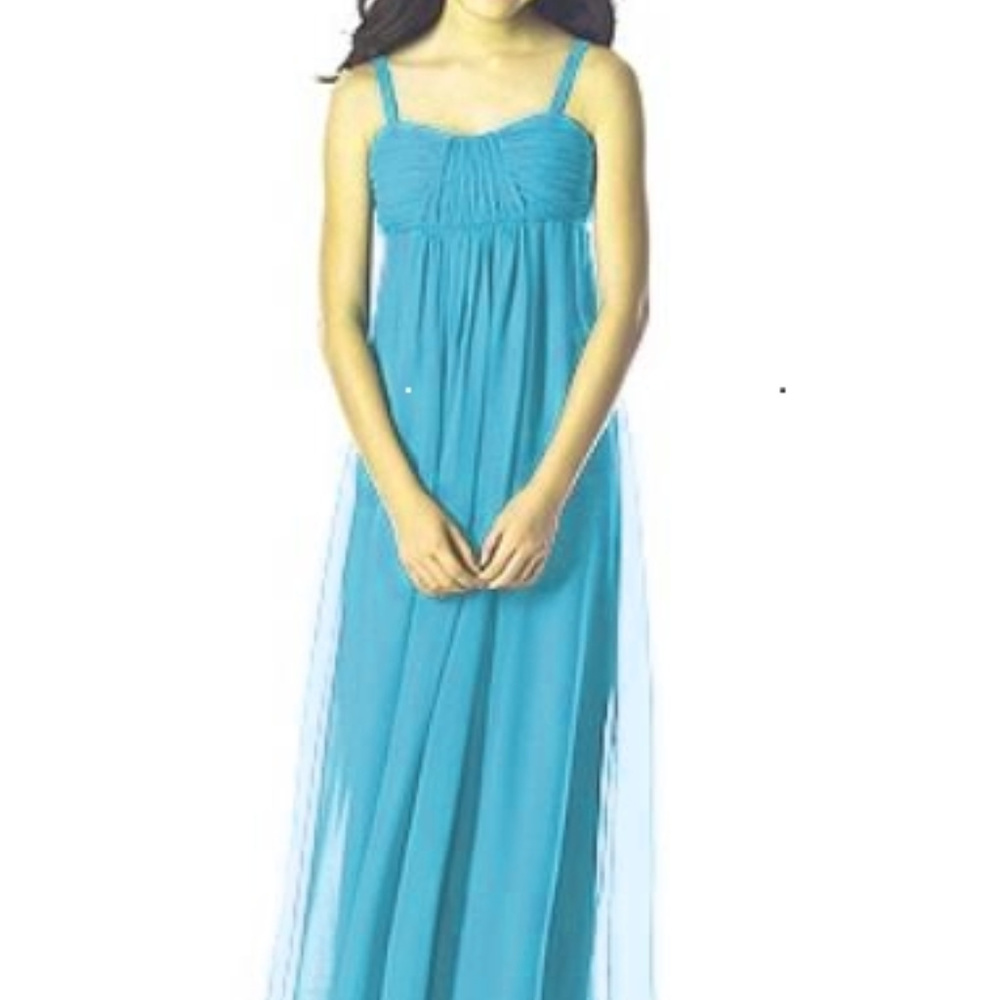 Dessy 835..Junior Bridesmaid / Special Occasion Dress...Turquoise...Size 6..NWT